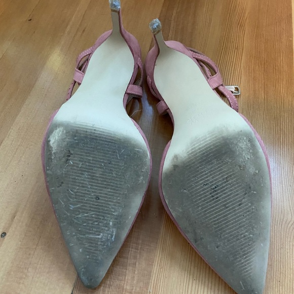 New Look Pink Suede High Heels Sz 8 - Picture 4 of 4
